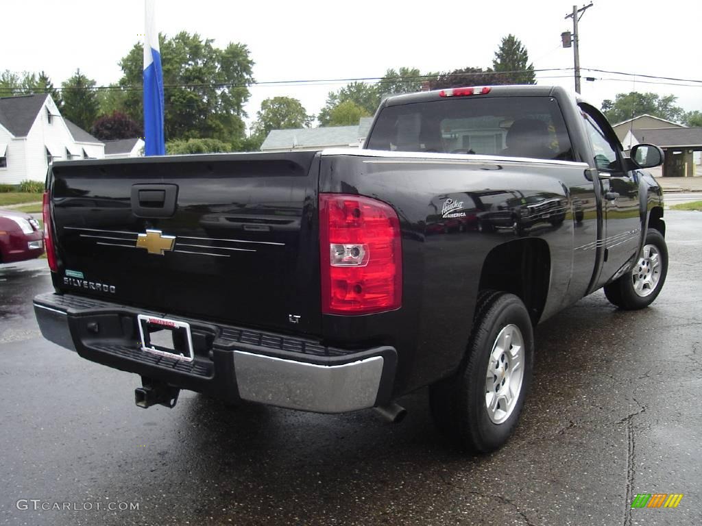 2008 Silverado 1500 LT Regular Cab - Black / Dark Titanium photo #5