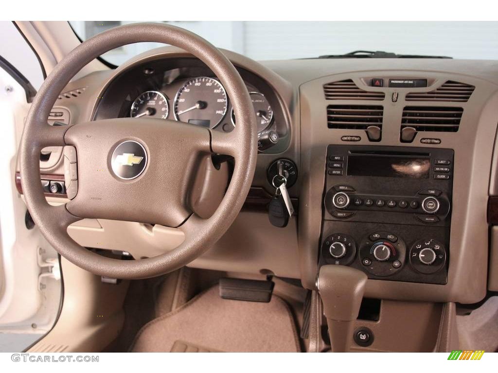 2008 Malibu Classic LS Sedan - White / Cocoa/Cashmere Beige photo #6