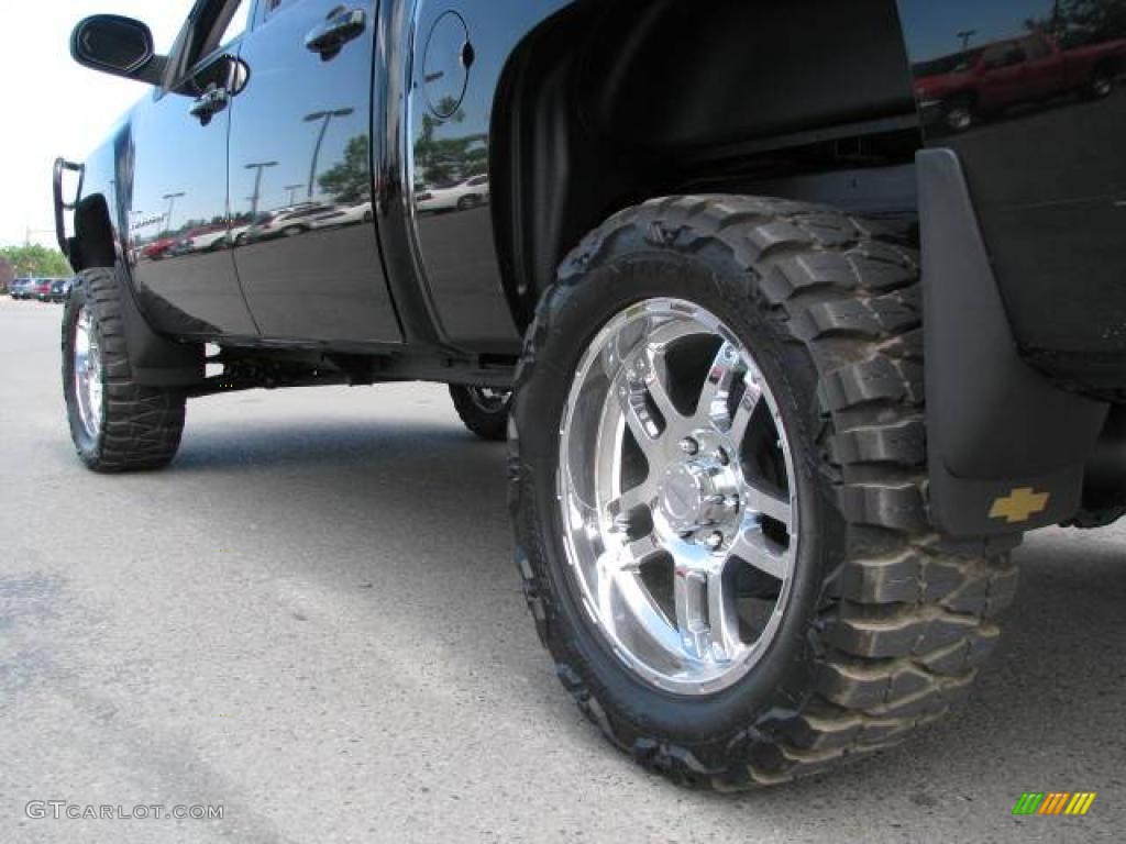 2008 Silverado 1500 LTZ Crew Cab 4x4 - Black / Ebony photo #9