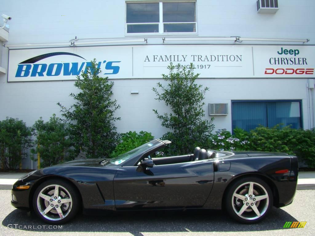 2005 Corvette Convertible - Black / Ebony photo #1