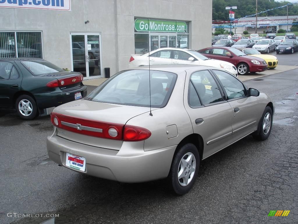 2003 Cavalier Sedan - Sandrift Metallic / Graphite Gray photo #3