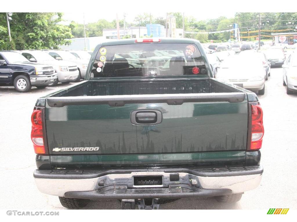 2006 Silverado 1500 LS Extended Cab 4x4 - Dark Green Metallic / Dark Charcoal photo #6