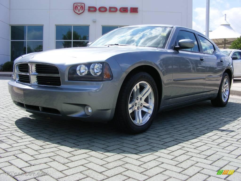 Silver Steel Metallic Dodge Charger