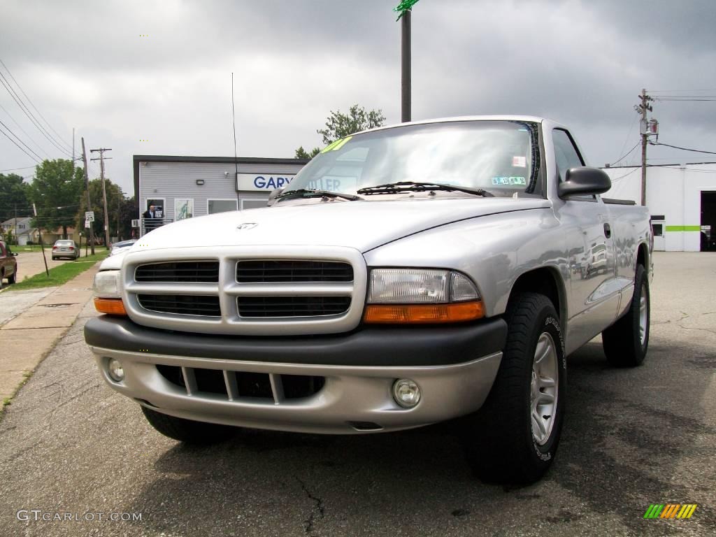 2001 Dakota Sport Regular Cab - Bright Silver Metallic / Dark Slate Gray photo #1