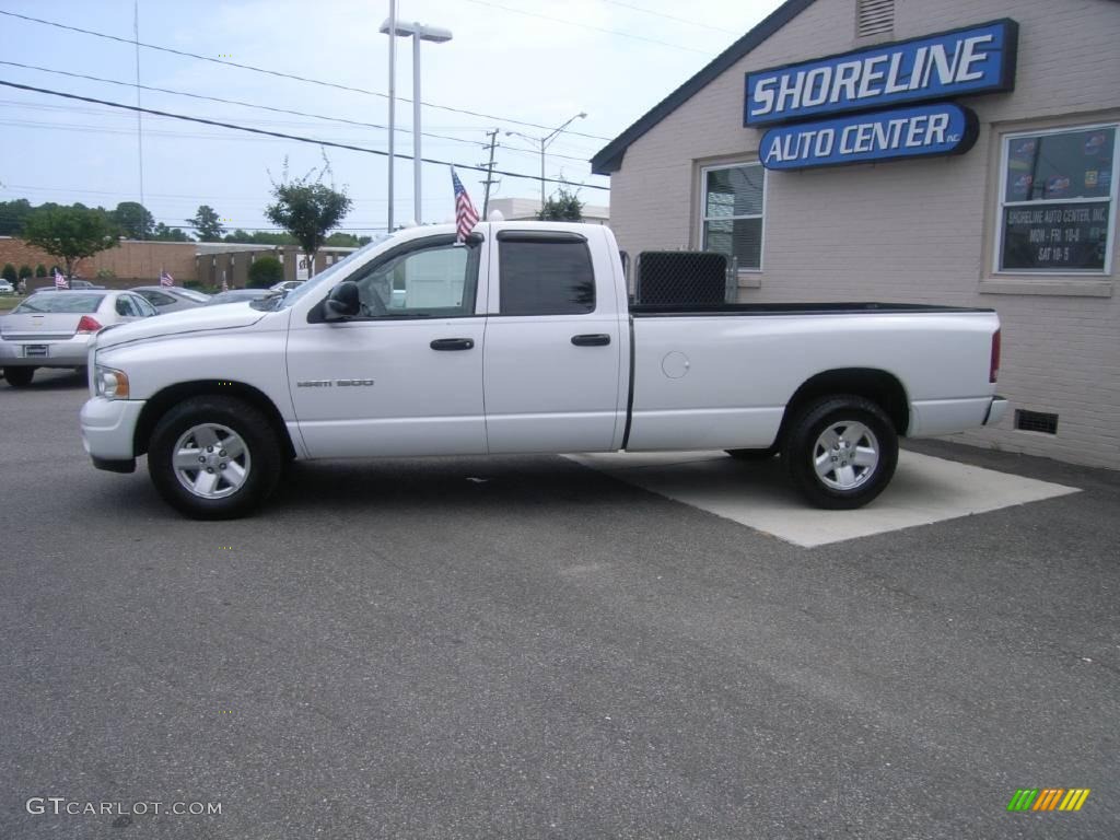 2003 Ram 1500 SLT Quad Cab - Bright White / Dark Slate Gray photo #3