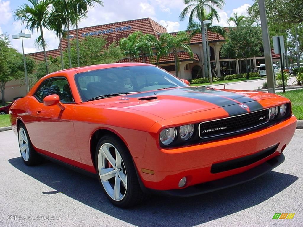 2009 Challenger SRT8 - HEMI Orange / Dark Slate Gray photo #1