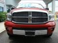 2008 Blaze Red Crystal Pearl Dodge Ram 1500 Laramie Quad Cab 4x4  photo #3