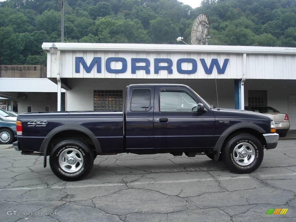 1999 Ranger XLT Extended Cab 4x4 - Deep Wedgewood Blue Metallic / Medium Graphite photo #1