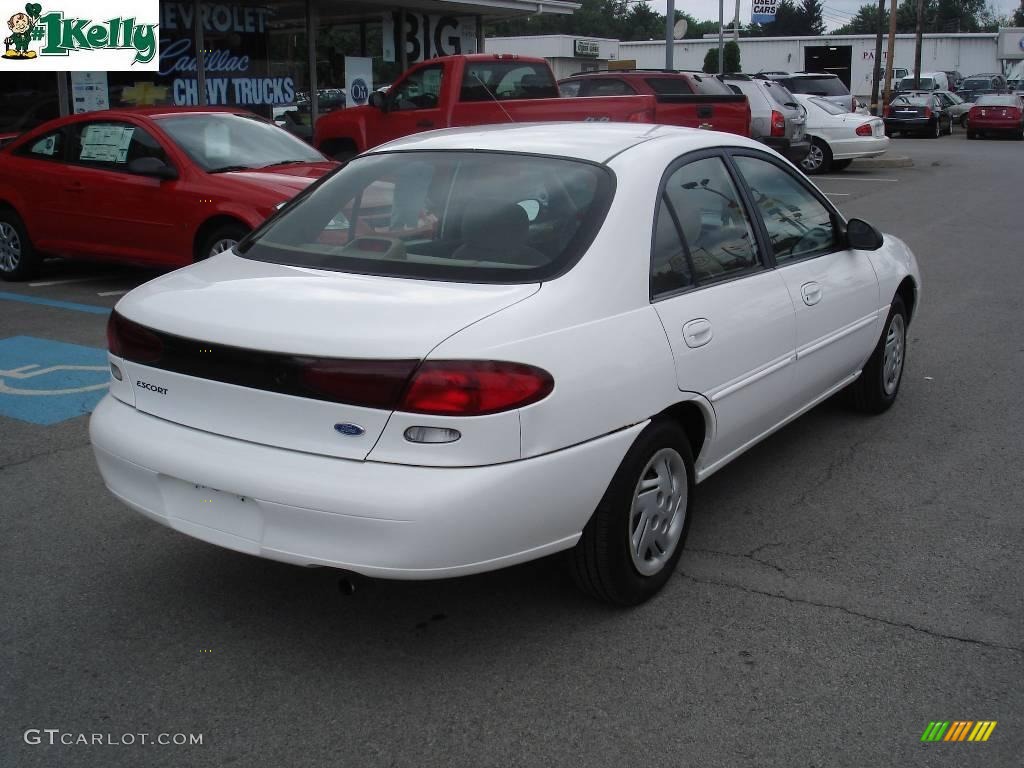1997 Escort LX Sedan - White / Tan photo #2