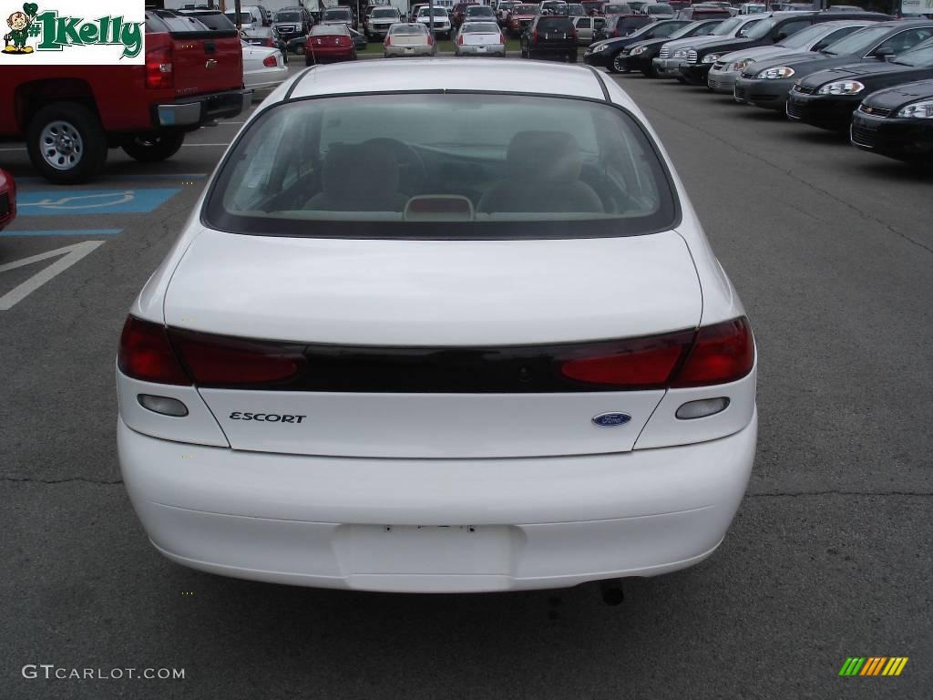 1997 Escort LX Sedan - White / Tan photo #3