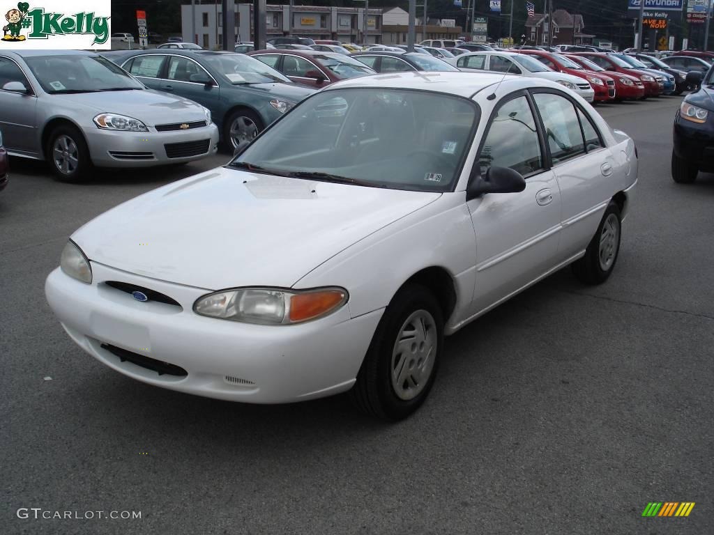 1997 Escort LX Sedan - White / Tan photo #14