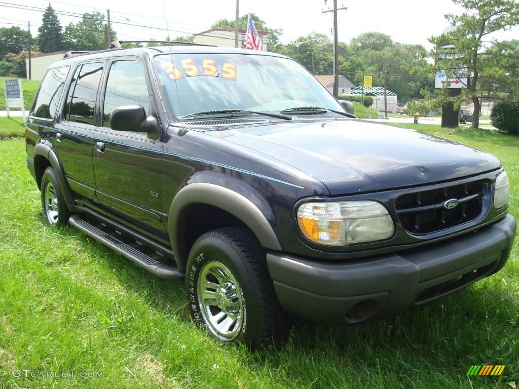 1999 Explorer XLS 4x4 - Deep Wedgewood Blue Metallic / Medium Graphite Grey photo #2