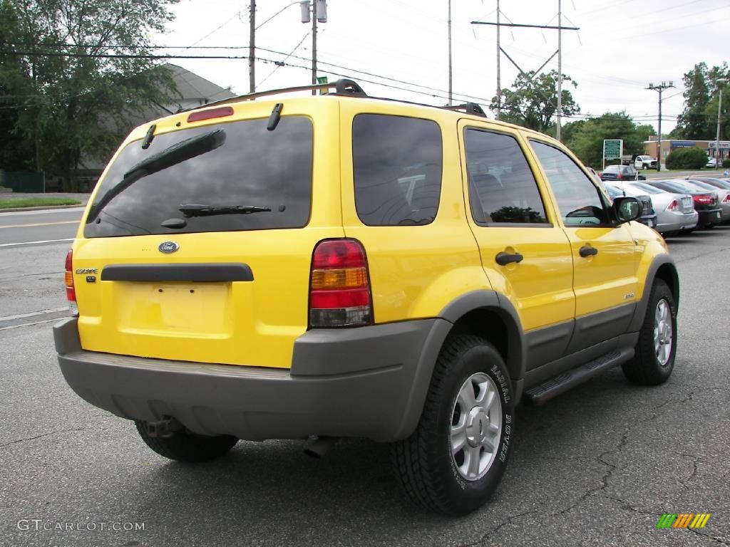2001 Escape XLT V6 4WD - Chrome Yellow Metallic / Medium Graphite Grey photo #3