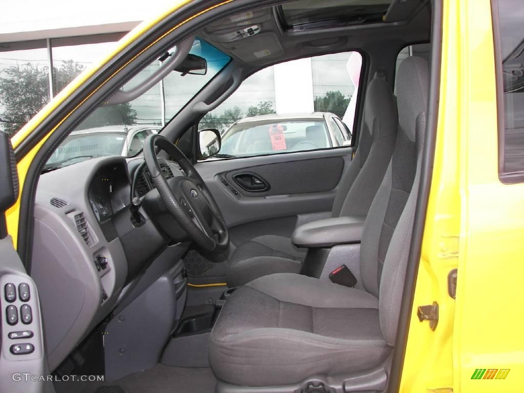 2001 Escape XLT V6 4WD - Chrome Yellow Metallic / Medium Graphite Grey photo #5