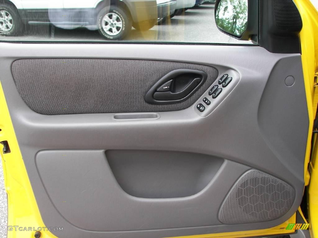 2001 Escape XLT V6 4WD - Chrome Yellow Metallic / Medium Graphite Grey photo #12
