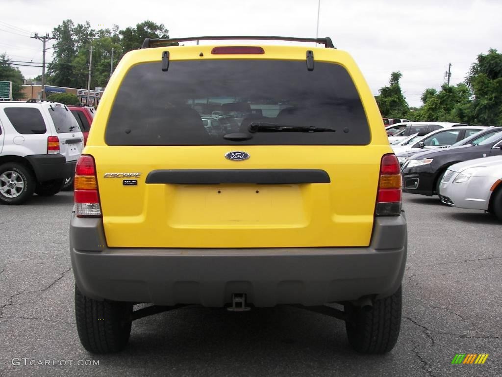 2001 Escape XLT V6 4WD - Chrome Yellow Metallic / Medium Graphite Grey photo #30