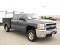 Blue Granite Metallic - Silverado 2500HD LS Crew Cab 4x4 Chassis Photo No. 3