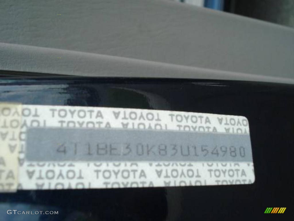 2003 Camry XLE - Stratosphere Mica / Stone photo #18