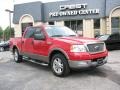 2004 Bright Red Ford F150 Lariat SuperCrew  photo #1