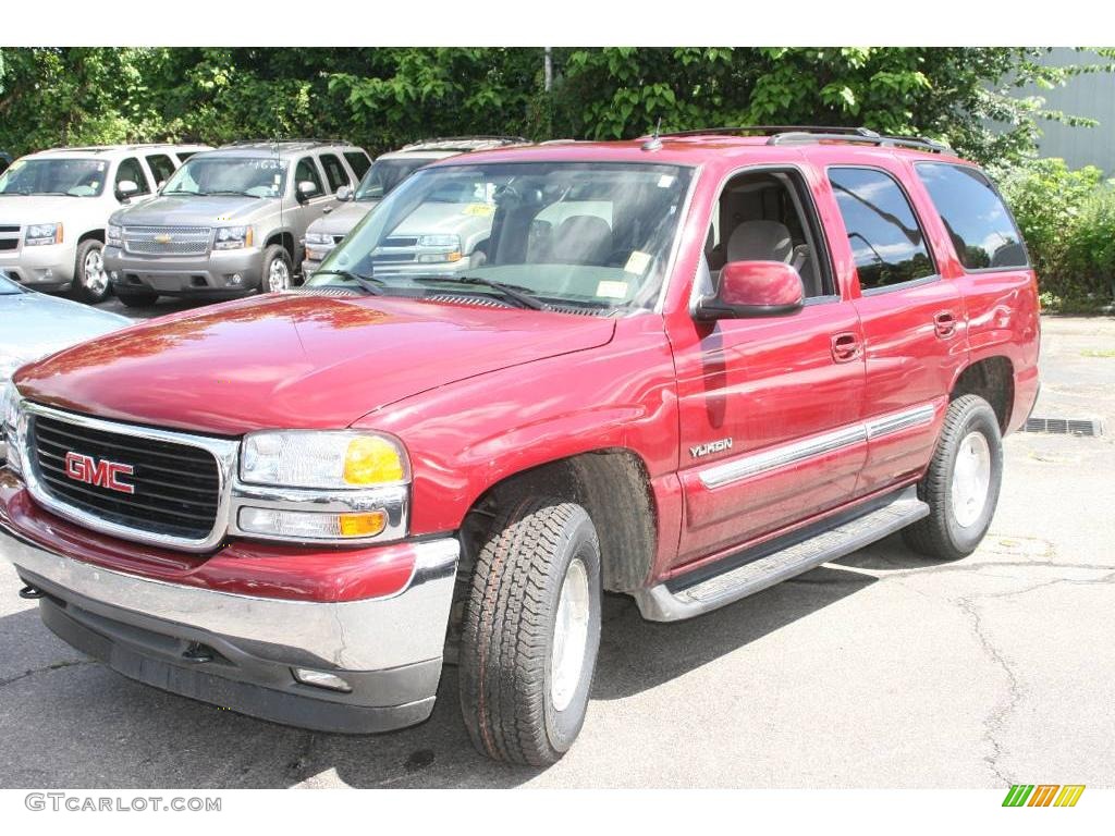 2005 Yukon SLE 4x4 - Sport Red Metallic / Pewter/Dark Pewter photo #1