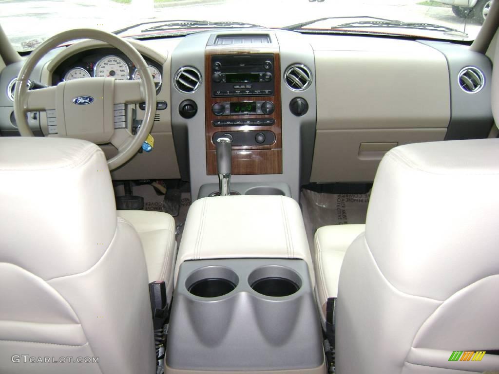2004 F150 Lariat SuperCrew - Bright Red / Tan photo #12