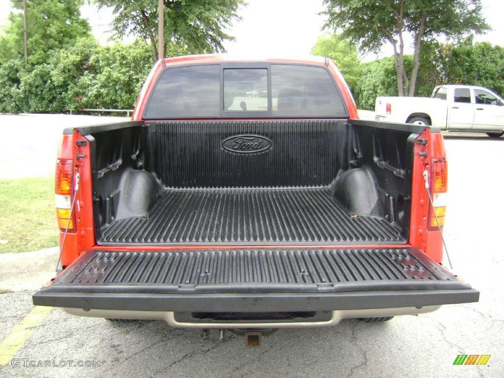 2004 F150 Lariat SuperCrew - Bright Red / Tan photo #19