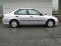 2005 Satin Silver Metallic Honda Civic Value Package Sedan  photo #2