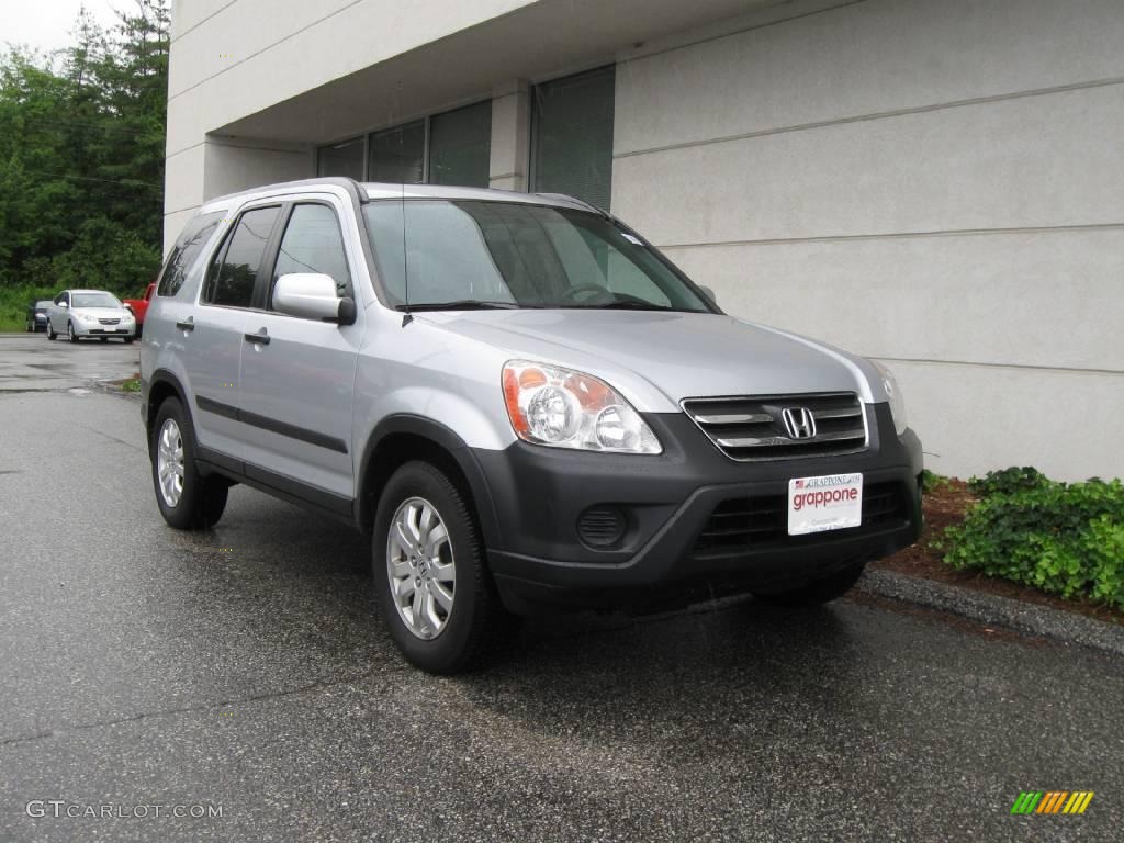 2005 CR-V EX 4WD - Satin Silver Metallic / Black photo #1