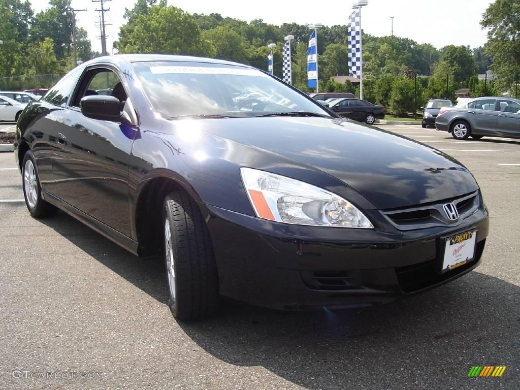 2006 Accord LX Coupe - Nighthawk Black Pearl / Black photo #7