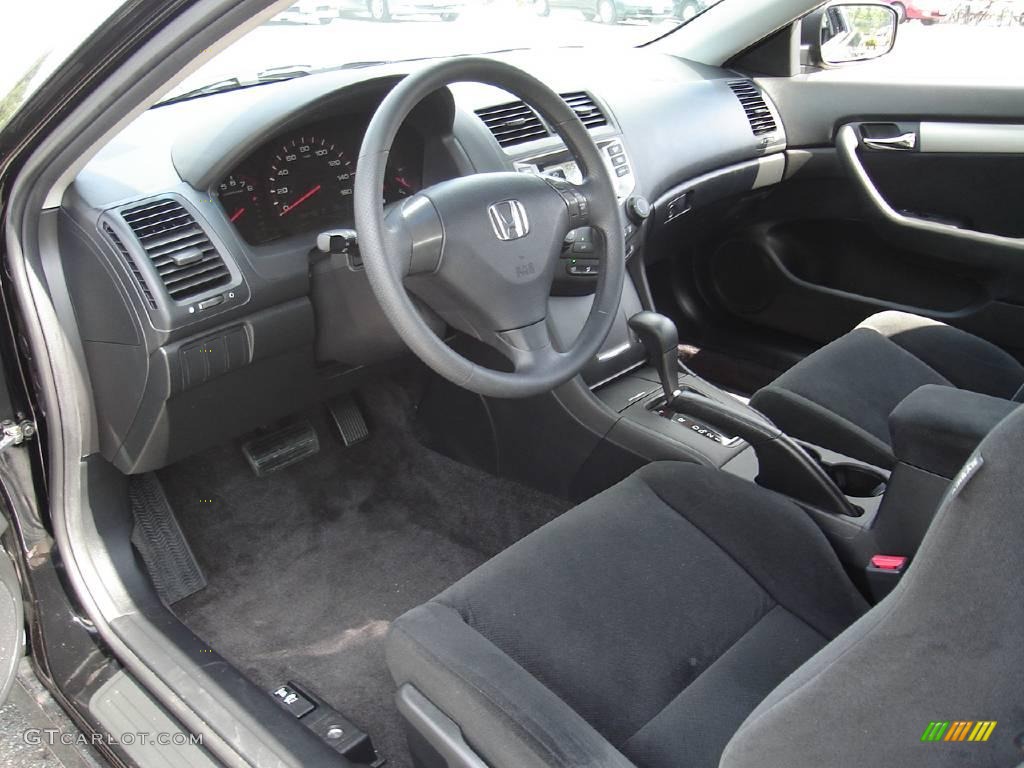 2006 Accord LX Coupe - Nighthawk Black Pearl / Black photo #19