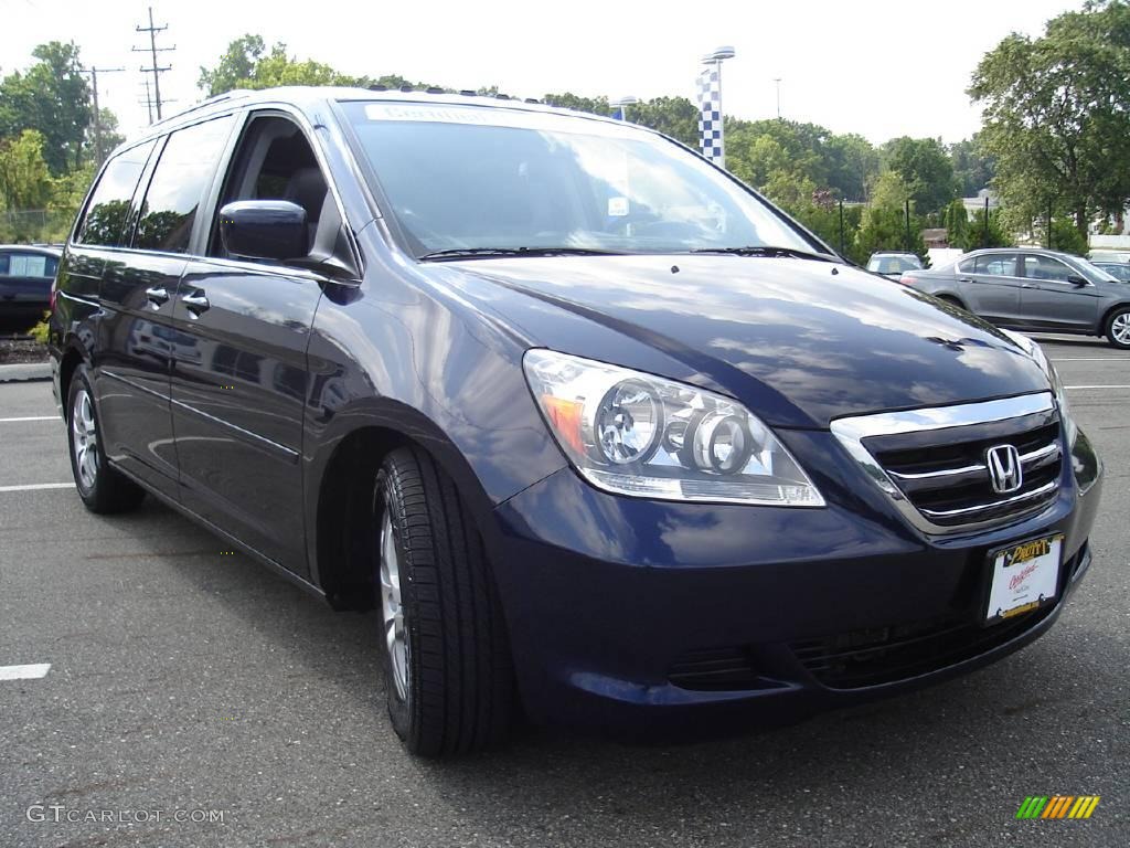 2005 Odyssey EX-L - Midnight Blue Pearl / Gray photo #7