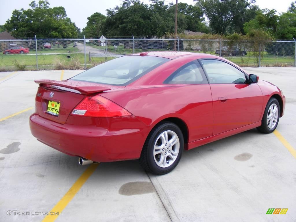 2006 Accord EX-L Coupe - San Marino Red / Ivory photo #3