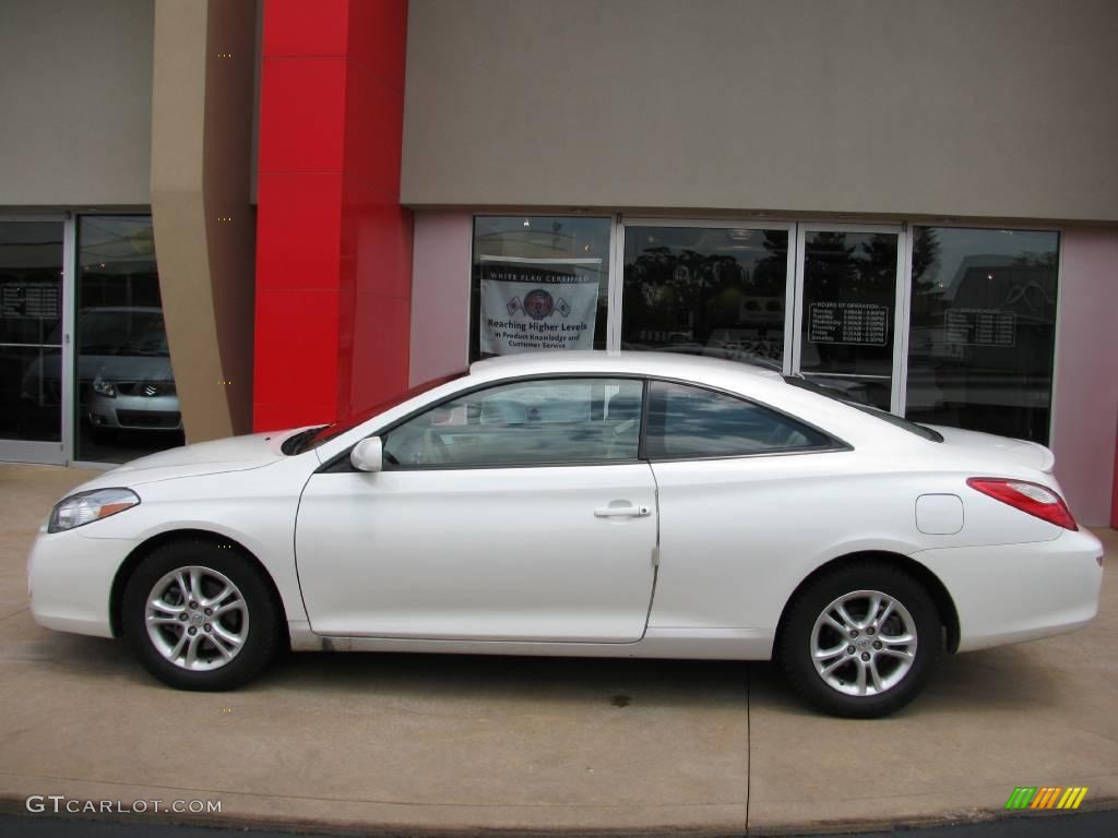 2007 Solara SE Coupe - Blizzard White Pearl / Ivory photo #3