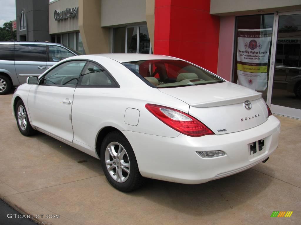 2007 Solara SE Coupe - Blizzard White Pearl / Ivory photo #4