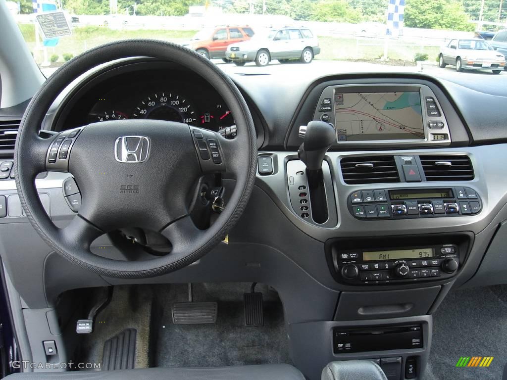 2005 Odyssey EX-L - Midnight Blue Pearl / Gray photo #21