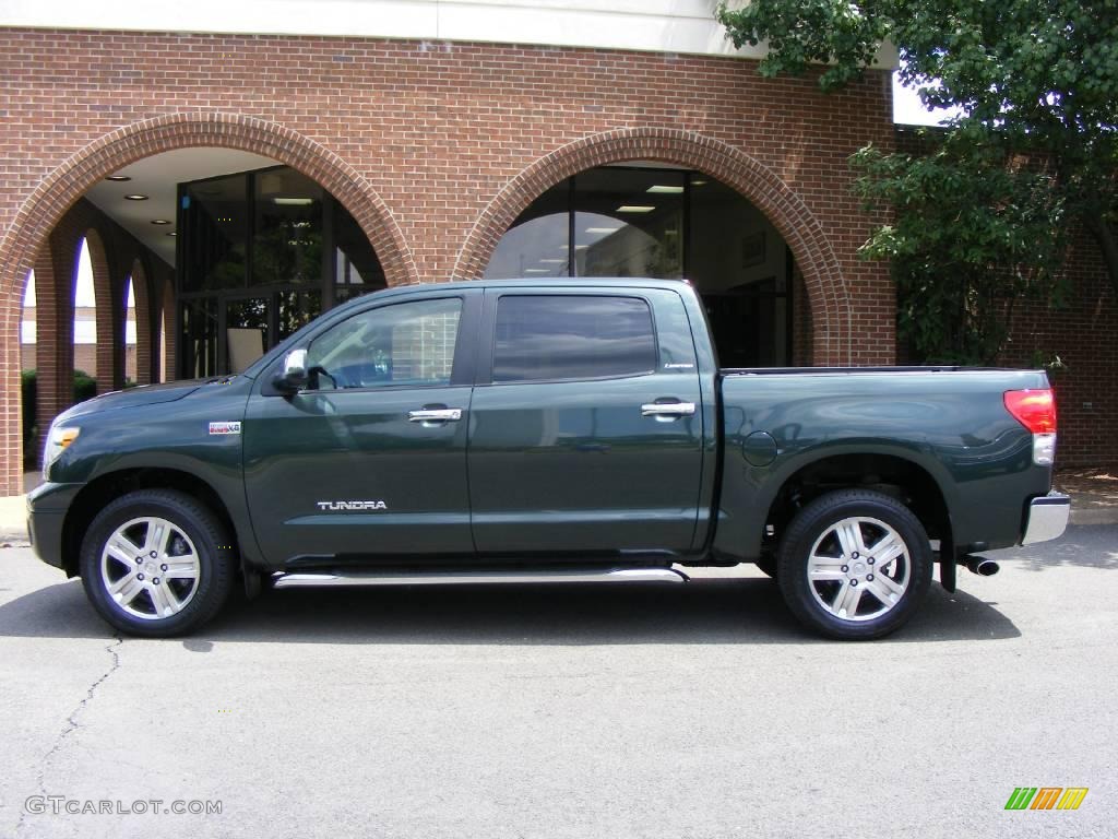 2007 Tundra Limited CrewMax 4x4 - Timberland Mica / Beige photo #19