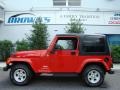 2005 Flame Red Jeep Wrangler X 4x4  photo #1