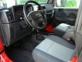 2005 Flame Red Jeep Wrangler X 4x4  photo #10