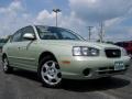 2003 Platinum Green Metallic Hyundai Elantra GLS Sedan #14827275