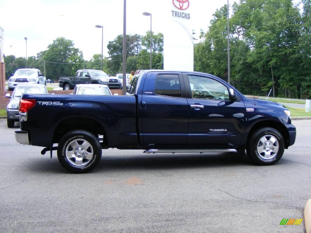 2008 Tundra Limited Double Cab 4x4 - Nautical Blue Metallic / Graphite Gray photo #15