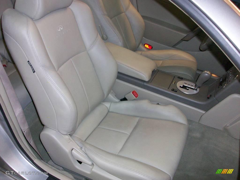 2003 G 35 Coupe - Brilliant Silver Metallic / Willow photo #18