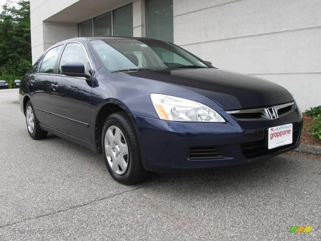 2007 Accord LX Sedan - Royal Blue Pearl / Gray photo #1