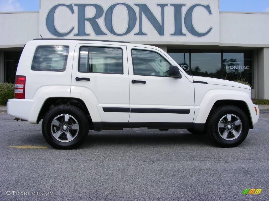 Stone White Jeep Liberty