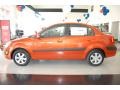 Sunset Orange - Rio LX Sedan Photo No. 3