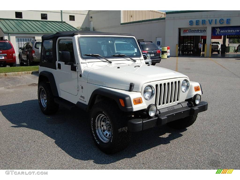 Stone White Jeep Wrangler