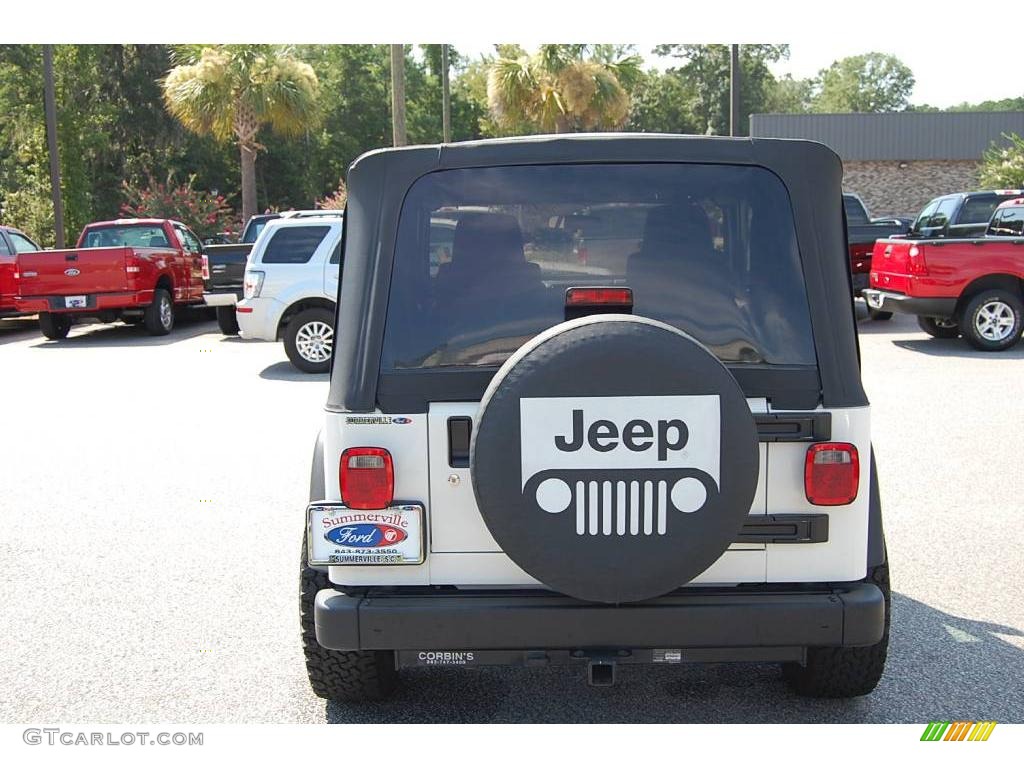 2006 Wrangler Sport 4x4 - Stone White / Dark Slate Gray photo #15