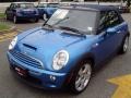 2008 Laser Blue Metallic Mini Cooper S Convertible  photo #21