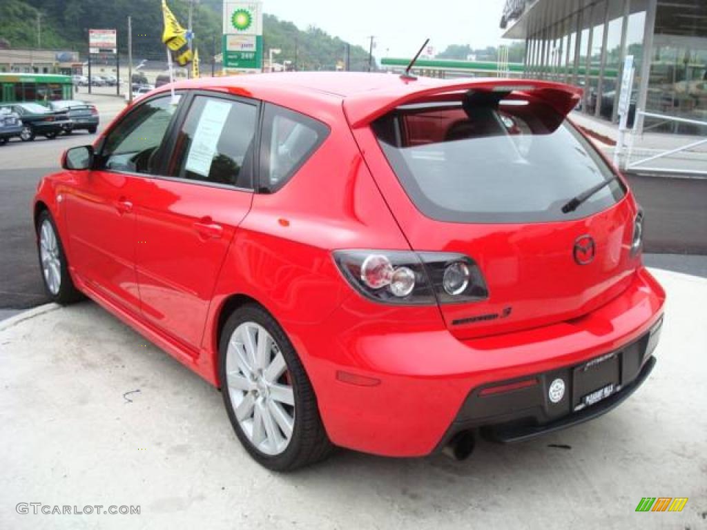 2008 MAZDA3 MAZDASPEED Sport - True Red / MAZDASPEED Gray/Black photo #2