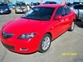 2007 True Red Mazda MAZDA3 i Sport Sedan  photo #1