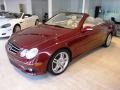 2008 Storm Red Metallic Mercedes-Benz CLK 550 Cabriolet  photo #3